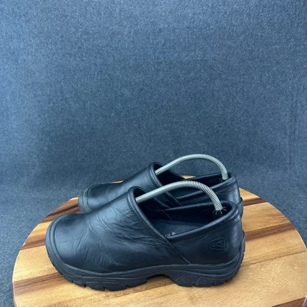 KEEN Utility Work Shoes PTC Slip-On II Men's Size 9 Black Water Oil Resistant